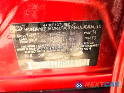 Zdjęcie 13 z 13 samochodu: 2013 HYUNDAI SONATA GLS VIN:5NPEB4AC3DH744362 - miniatura