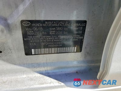 Zdjęcie 12 z 12 samochodu: 2016 HYUNDAI ELANTRA SE VIN:5NPDH4AEXGH692115 - miniatura