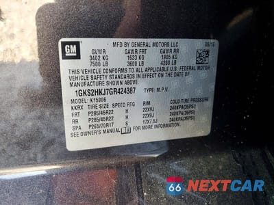 Zdjęcie 13 z 13 samochodu: 2016 GMC YUKON XL DENALI VIN:1GKS2HKJ7GR424387 - miniatura