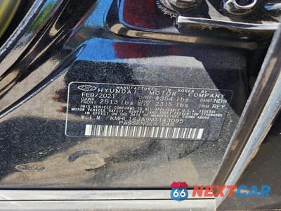 Zdjęcie 12 z 12 samochodu: 2021 HYUNDAI SONATA SEL VIN:KMHL14JA9MA143095 - miniatura