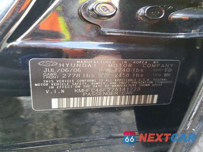 Zdjęcie 13 z 13 samochodu: 2007 HYUNDAI AZERA SE VIN:KMHFC46F27A141723 - miniatura