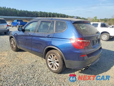 Drugie zdjęcie samochodu z przodu: 2013 BMW X3 XDRIVE28I VIN:5UXWX9C55D0A24433 - miniatura