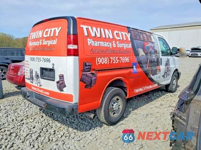 Trzecie zdjęcie samochodu z tyłu: 2016 CHEV EXPRESS G2500 VIN:1GCWGAFF2G1233163 - miniatura