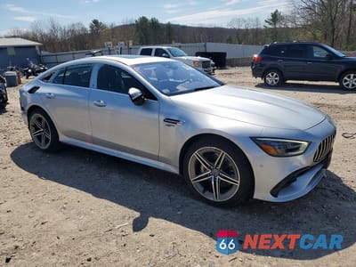 Czwarte zdjęcie samochodu z boku: 2020 MERCEDES-BENZ AMG GT 53 VIN:WDD7X6BB4LA015407 - miniatura