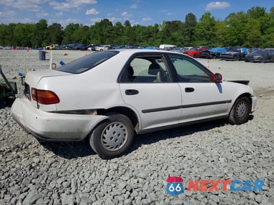 Trzecie zdjęcie samochodu z tyłu: 1992 HONDA CIVIC LX VIN:1HGEG8653NL074572 - miniatura