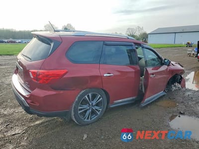 Trzecie zdjęcie samochodu z tyłu: 2017 NISSAN PATHFINDER PLATINUM VIN:5N1DR2MM5HC632286 - miniatura