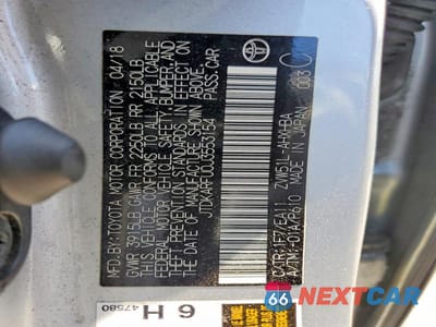 Zdjęcie 12 z 12 samochodu: 2018 TOYOTA PRIUS VIN:JTDKARFU0J3553154 - miniatura