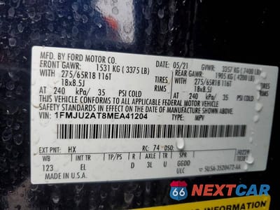 Zdjęcie 13 z 13 samochodu: 2021 FORD EXPEDITION LIMITED VIN:1FMJU2AT8MEA41204 - miniatura