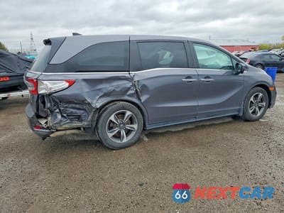 Trzecie zdjęcie samochodu z tyłu: 2020 HONDA ODYSSEY EX VIN:5FNRL6H4XLB504750 - miniatura