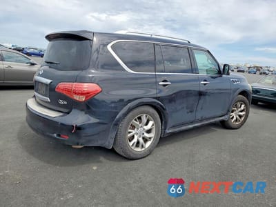Trzecie zdjęcie samochodu z tyłu: 2012 INFINITI QX56 BASE VIN:JN8AZ2NE3C9017664 - miniatura