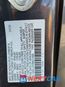 Zdjęcie 13 z 13 samochodu: 2024 HONDA CIVIC EX-L VIN:19XFL1H79RE015965 - miniatura