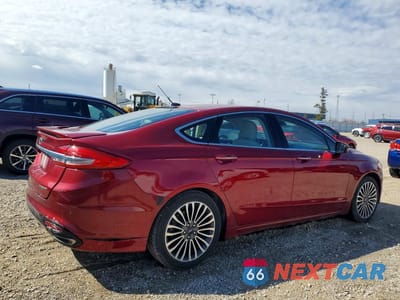 Trzecie zdjęcie samochodu z tyłu: 2018 FORD FUSION TITANIUM VIN:3FA6P0K95JR150128 - miniatura