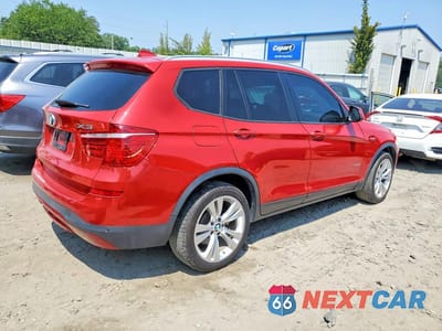 Trzecie zdjęcie samochodu z tyłu: 2015 BMW X3 XDRIVE28I VIN:5UXWX9C57F0D46266 - miniatura