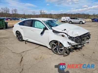 Czwarte zdjęcie samochodu z boku: 2020 HONDA ACCORD SPORT VIN:1HGCV1F36LA119810 - miniatura