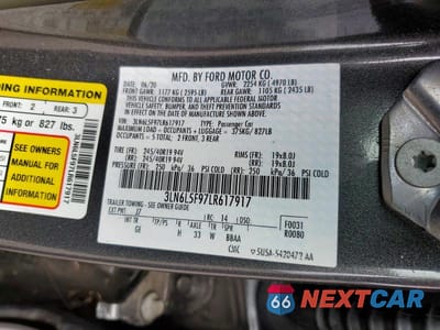 Zdjęcie 13 z 13 samochodu: 2020 LINCOLN MKZ RESERVE VIN:3LN6L5F97LR617917 - miniatura