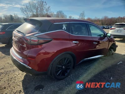 Trzecie zdjęcie samochodu z tyłu: 2022 NISSAN MURANO SL VIN:5N1AZ2CS0NC114990 - miniatura