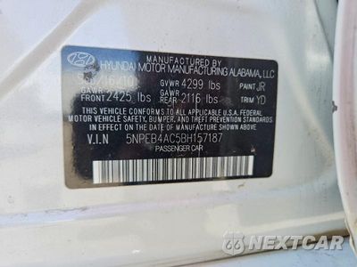 Zdjęcie 13 z 13 samochodu: 2011 HYUNDAI SONATA GLS VIN:5NPEB4AC5BH157187 - miniatura