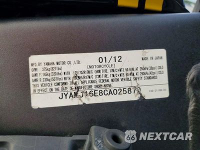 Zdjęcie 9 z 9 samochodu: 2012 YAMAHA YZFR6 VIN:JYARJ16E8CA025879 - miniatura