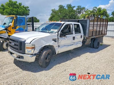 2008 FORD F350 SUPER DUTY FLATBED TRUCK 1FDWW36Y88EE18839 - główne zdjęcie licytacji z USA - miniatura
