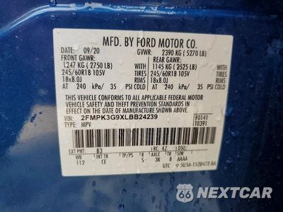 Zdjęcie 14 z 14 samochodu: 2020 FORD EDGE SE VIN:2FMPK3G9XLBB24239 - miniatura