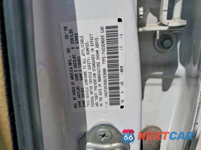 Zdjęcie 13 z 13 samochodu: 2009 HONDA ACCORD EX VIN:1HGCP26749A153689 - miniatura