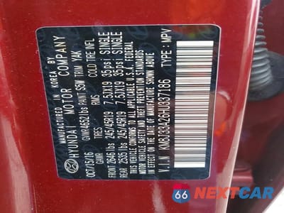 Zdjęcie 13 z 13 samochodu: 2017 HYUNDAI TUCSON LIMITED VIN:KM8J33A26HU337186 - miniatura