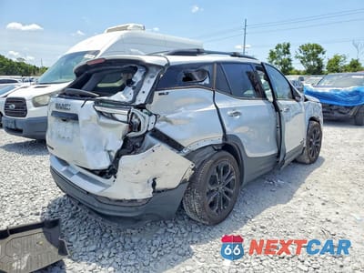 Trzecie zdjęcie samochodu z tyłu: 2020 GMC TERRAIN SLT VIN:3GKALPEV0LL327468 - miniatura