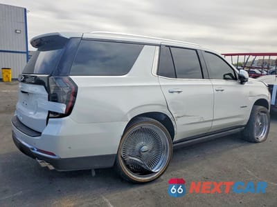 Trzecie zdjęcie samochodu z tyłu: 2025 CHEVROLET TAHOE K1500 HIGH COUNTRY VIN:1GNS6TRL1SR243294 - miniatura