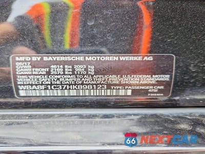 Zdjęcie 12 z 12 samochodu: 2017 BMW 328 D XDRIVE VIN:WBA8F1C37HK898123 - miniatura