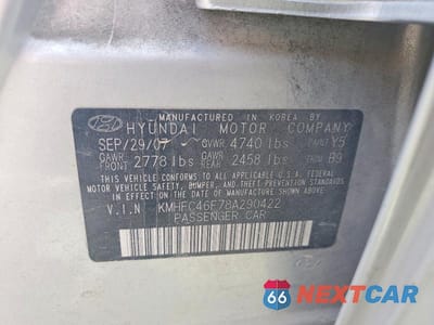 Zdjęcie 12 z 12 samochodu: 2008 HYUNDAI AZERA LIMITED VIN:KMHFC46F78A290422 - miniatura