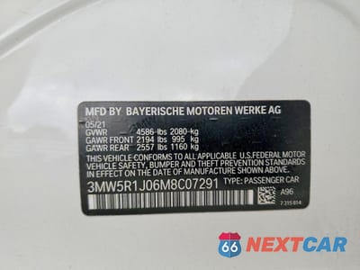 Zdjęcie 12 z 12 samochodu: 2021 BMW 330I VIN:3MW5R1J06M8C07291 - miniatura