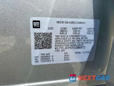 Zdjęcie 13 z 13 samochodu: 2026 CHEVROLET TRAX 2RS VIN:KL77LJEPXTC086872 - miniatura