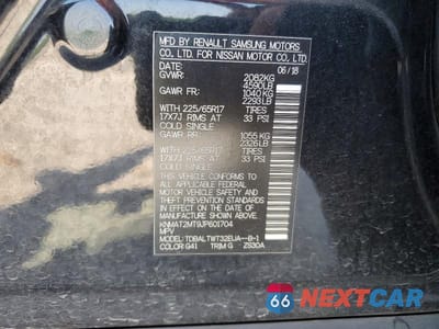 Zdjęcie 13 z 13 samochodu: 2018 NISSAN ROGUE SV VIN:KNMAT2MT9JP601704 - miniatura