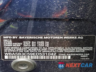 Zdjęcie 12 z 12 samochodu: 2014 BMW 535 XI VIN:WBA5B3C59ED531042 - miniatura