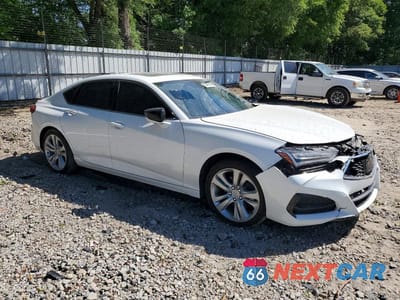 Czwarte zdjęcie samochodu z boku: 2021 ACURA TLX TECHNOLOGY VIN:19UUB5F44MA007537 - miniatura