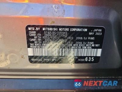 Zdjęcie 14 z 14 samochodu: 2023 MITSUBISHI OUTLANDER SE VIN:JA4J3UA82PZ058098 - miniatura