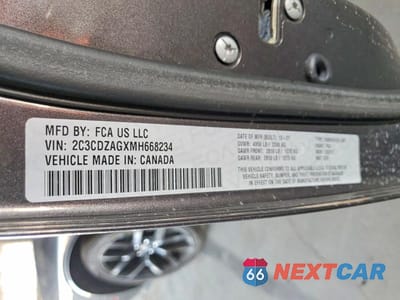Zdjęcie 12 z 12 samochodu: 2021 DODGE CHALLENGER SXT VIN:2C3CDZAGXMH668234 - miniatura