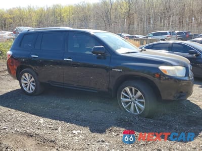 Czwarte zdjęcie samochodu z boku: 2008 TOYOTA HIGHLANDER HYBRID BASE VIN:JTEEW41A282015100 - miniatura