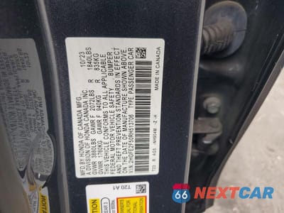 Zdjęcie 12 z 12 samochodu: 2024 HONDA CIVIC SPORT VIN:2HGFE2F50RH513706 - miniatura