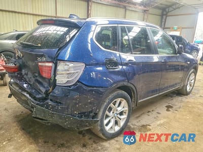 Trzecie zdjęcie samochodu z tyłu: 2014 BMW X3 XDRIVE28I VIN:5UXWX9C53E0D22996 - miniatura