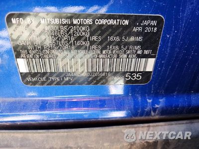 Zdjęcie 13 z 13 samochodu: 2018 MITSUBISHI ECLIPSE CROSS ES VIN:JA4AS3AA0JZ056616 - miniatura