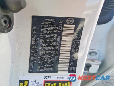 Zdjęcie 12 z 12 samochodu: 2023 TOYOTA CAMRY SE VIN:4T1G11AK5PU750588 - miniatura
