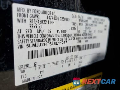 Zdjęcie 13 z 13 samochodu: 2018 LINCOLN NAVIGATOR SELECT VIN:5LMJJ2HT5JEL11237 - miniatura