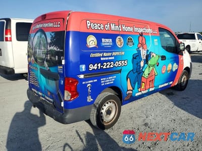 Trzecie zdjęcie samochodu z tyłu: 2015 NISSAN NV200 DELIVERY VAN VIN:3N6CM0KN9FK713665 - miniatura