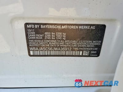 Zdjęcie 12 z 12 samochodu: 2018 BMW 530 I VIN:WBAJA5C56JWA36912 - miniatura