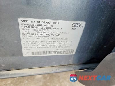Zdjęcie 13 z 13 samochodu: 2015 AUDI Q3 PREMIUM PLUS VIN:WA1BFCFS5FR013617 - miniatura