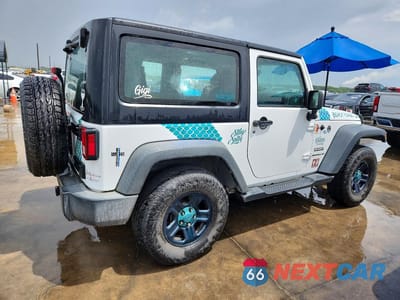 Trzecie zdjęcie samochodu z tyłu: 2017 JEEP WRANGLER SPORT VIN:1C4AJWAG6HL531102 - miniatura