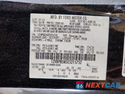Zdjęcie 13 z 13 samochodu: 2014 FORD MUSTANG VIN:1ZVBP8EM5E5215752 - miniatura