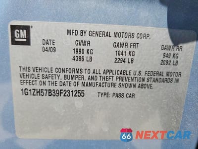 Zdjęcie 13 z 13 samochodu: 2009 CHEVROLET MALIBU 1LT VIN:1G1ZH57B39F231255 - miniatura
