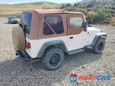 Trzecie zdjęcie samochodu z tyłu: 1997 JEEP WRANGLER / TJ SE VIN:1J4FY29P3VP418690 - miniatura